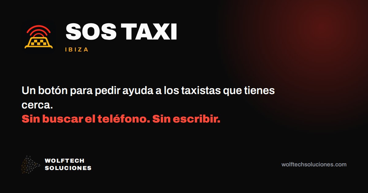 SOS Taxi, botón de pánico para taxistas de Ibiza
